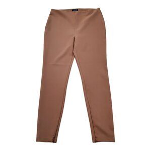 NWT RACHEL ZOE SZ 12 Women's Leggings Pull-on Pant w/Ankle Zip in Brown